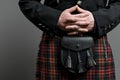 Scottish Kilt And Purse Royalty Free Stock Photo
