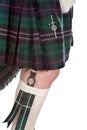 Scottish knife and tartan Royalty Free Stock Photo