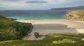 Scottish landscape with beach and ocean. Highlands. Scotland Royalty Free Stock Photo