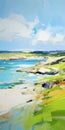 Scottish Landscapes: A Dynamic Sketch Of A Beach And Ocean