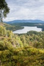 Scottish Loch from above Royalty Free Stock Photo