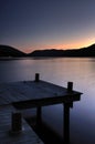 Scottish Loch Earn with pier 2 Royalty Free Stock Photo