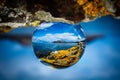 Scottish loch seen through crystal