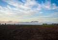 Scottish Lowlands panorama Royalty Free Stock Photo