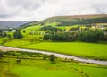 Scottish Lowlands panorama Inverness to Aviemore Royalty Free Stock Photo