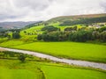Scottish Lowlands panorama Inverness to Aviemore Royalty Free Stock Photo