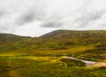 Scottish Lowlands panorama Kingussie to Pitlochry Royalty Free Stock Photo