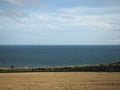 Scottish Lowlands sea view Dundee to Aberdeen Royalty Free Stock Photo