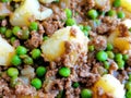 Scottish mince and tatties. Popular dish in Scotland.