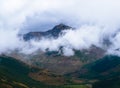 Scottish mountains with clouds Royalty Free Stock Photo