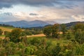 Majestic and Magnificent Scottish Mountains over Crieff Scotland at Autumn.