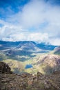 Scottish mountains landscape - view from the top of Blaven - Isle of Skye Royalty Free Stock Photo