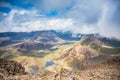 Scottish mountains landscape - view from the top of Blaven on Isle of Skye Royalty Free Stock Photo