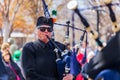 Scottish musical performance during the St. Patrick\'s Day event in Myriad Botanical Gardens