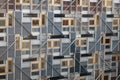 Scottish Parliament Windows, Holyrood Edinburgh Scotland Royalty Free Stock Photo