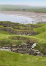 Scottish prehistoric site in Orkney. Skara Brae. Scotland Royalty Free Stock Photo