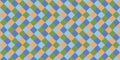 Scottish rhombus tiles seamless pattern vector graphic design Royalty Free Stock Photo