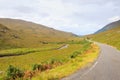 Scottish road trough countryside Royalty Free Stock Photo