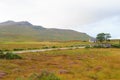 Scottish road trough countryside Royalty Free Stock Photo