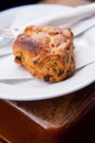 Scottish scone with raisins Royalty Free Stock Photo