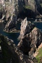 Scottish sea stacks on Lewis Royalty Free Stock Photo