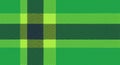 A Scottish-style tartan fabric pattern in green and dark tones with a pixelated texture. Abstract background Royalty Free Stock Photo