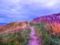 Scottish sunset landscape