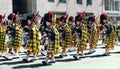 Scottish tartan Day Parade Royalty Free Stock Photo