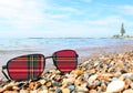 Scottish Tartan on Sunglasses Lenses