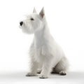 Scottish_Terrier breed dog isolated on a clean white background Royalty Free Stock Photo