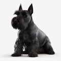 Scottish_Terrier breed dog isolated on a clean white background Royalty Free Stock Photo