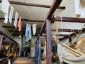 Recreation of the prisons of war at the Edinburgh Castle in Scotland