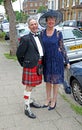 Scottish wedding couple