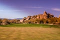 Scottsdale, Arizona, landscape golf course Royalty Free Stock Photo