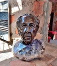 Scottsdale, Arizona: Taliesin West: Frank Lloyd Wright \'s Bronze Bust by Heloise Cristo Royalty Free Stock Photo