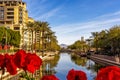 Scottsdale Arizona Waterfront Canal Scene Royalty Free Stock Photo