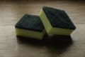 Scouring pad sponging pads for household chores cleaning. Cleaning sponge