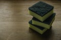 Scouring pad sponging pads for household chores cleaning. Cleaning sponge