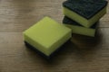 Scouring pad sponging pads for household chores cleaning. Cleaning sponge