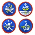 Scout badges set