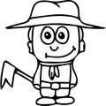 Scout kids coloring page