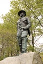 THE SCOUT statue of Lieutenant Henry H. Young at Burnside Park Downtown Providence RI