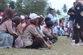 Scout members assisted in the organization of the flag lowering ceremony during the 78th Independence Day of Indonesia