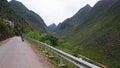 Scouter tour in the mountains, driving in the north of Vietnam, Ha Giang loop