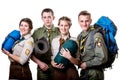 Scouts in studio