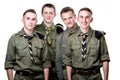 Scouts in studio Royalty Free Stock Photo