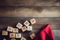 Scrabble Blocks Spelling the Word Dads Day, Creative Celebration for the Special Father in Your Life, Top view of labor day