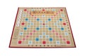 Scrabble Board Game Isolated On White