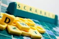 Scrabble board Royalty Free Stock Photo