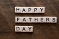 Happy fathers day with scrable letters